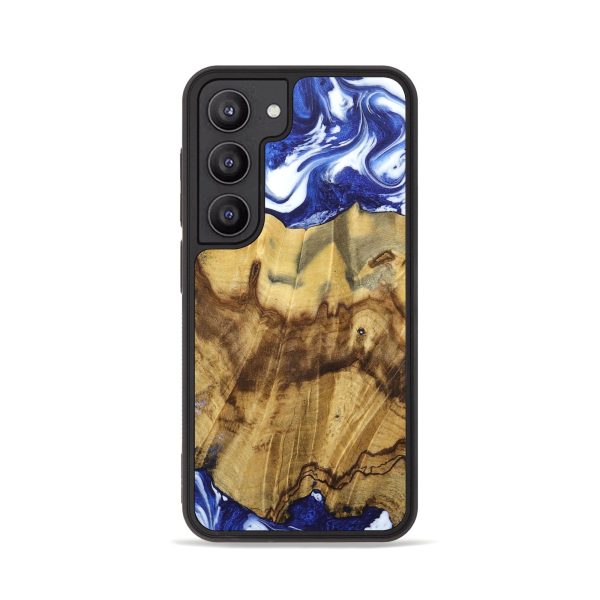 Galaxy S23 Wood+Resin Phone Case - Catalina (Blue, 676714) Online now