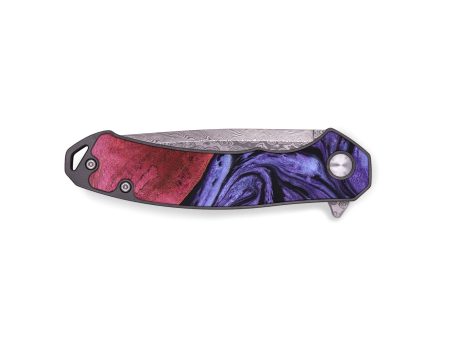 EDC Wood+Resin Pocket Knife - Braelynn (Purple, 676976) Online now