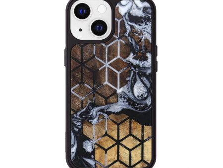 iPhone 13 Wood+Resin Phone Case - Yvette (Pattern, 677295) Hot on Sale