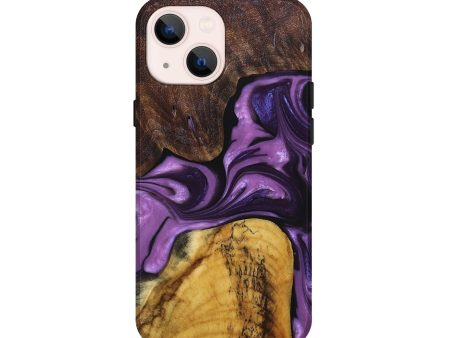 iPhone 13 mini Wood+Resin Live Edge Phone Case - Kristina (Purple, 676846) Sale