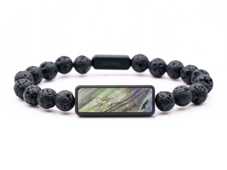 Lava Bead  Bracelet - Hunter (Wood Burl, 675701) on Sale