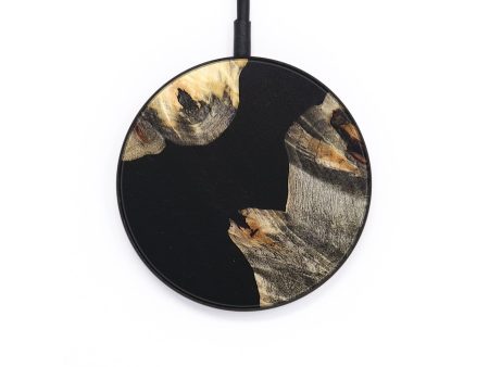 Circle Wood+Resin Wireless Charger - Collins (Pure Black, 677083) For Cheap