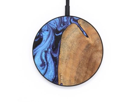 Circle Wood+Resin Wireless Charger - Anastasia (Blue, 677019) Supply