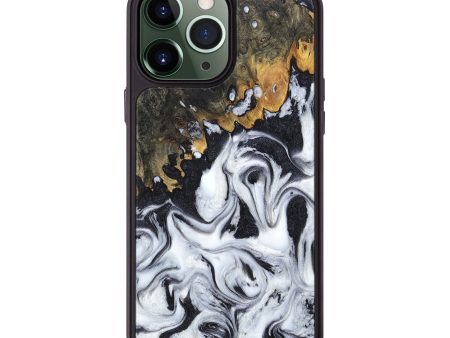 iPhone 13 Pro Max Wood+Resin Phone Case - Ainsley (Black & White, 672102) Online Hot Sale