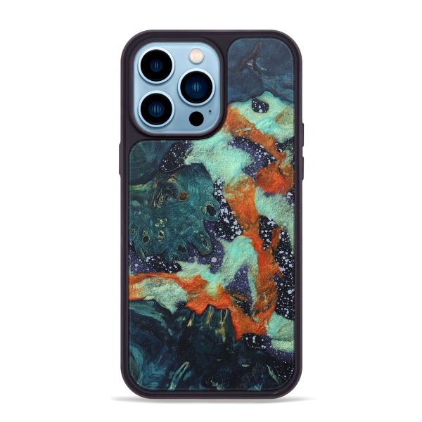 iPhone 14 Pro Max Wood+Resin Phone Case - Lowell (Cosmos, 674389) Supply