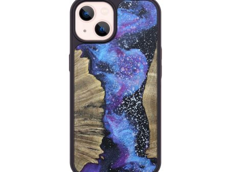 iPhone 14 Wood+Resin Phone Case - Clinton (Cosmos, 673318) Sale