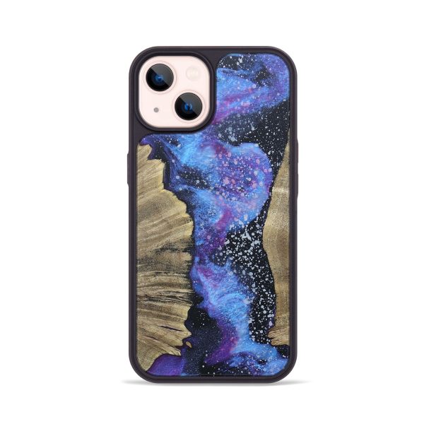 iPhone 14 Wood+Resin Phone Case - Clinton (Cosmos, 673318) Sale