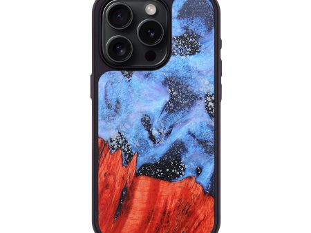 iPhone 15 Pro Wood+Resin Phone Case - Taryn (Cosmos, 673311) For Cheap