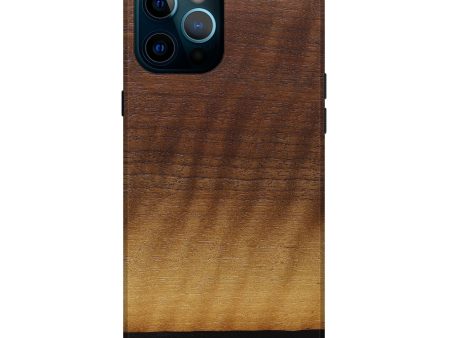 iPhone 12 Pro Max Wood+Resin Live Edge Phone Case - Della (Wood Burl, 672750) For Cheap