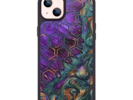 iPhone 14 Plus Wood+Resin Phone Case - Gina (Pattern, 674155) For Cheap