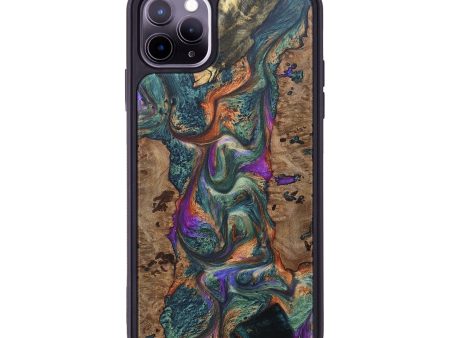 iPhone 11 Pro Max Wood+Resin Phone Case - Landen (Mosaic, 674246) Hot on Sale