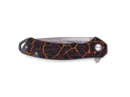 EDC Wood+Resin Pocket Knife - Colleen (Lava, 672068) on Sale