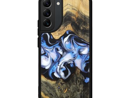 Galaxy S22 Plus Wood+Resin Phone Case - Dawson (Black & White, 672574) on Sale