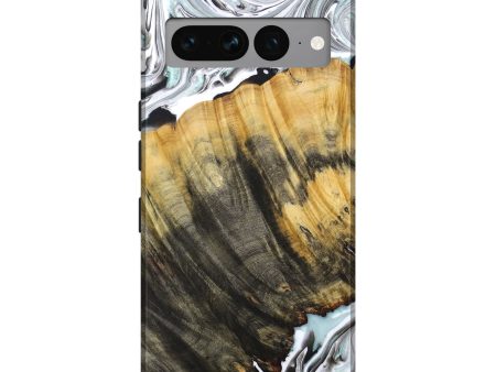 Pixel 7 Pro Wood+Resin Live Edge Phone Case - Orion (Black & White, 673953) Hot on Sale