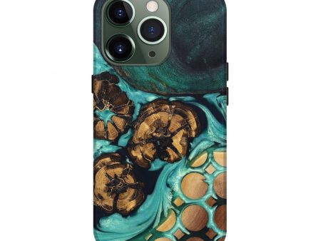 iPhone 13 Pro Wood+Resin Live Edge Phone Case - Christa (Pattern, 674707) Online now