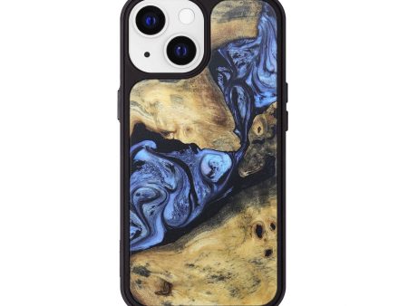 iPhone 13 Wood+Resin Phone Case - Carole (Blue, 672151) Online Hot Sale