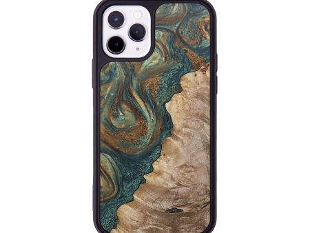 iPhone 11 Pro Wood+Resin Phone Case - Kurt (Green, 674264) Discount