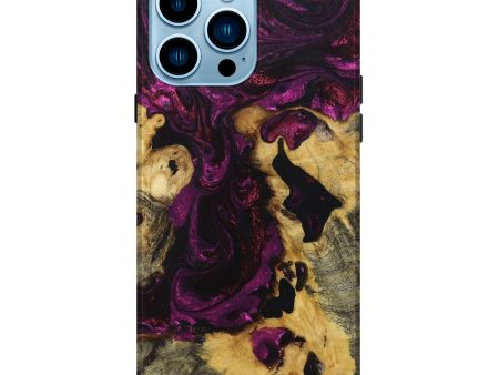 iPhone 14 Pro Max Wood+Resin Live Edge Phone Case - Brenna (Purple, 672745) Online