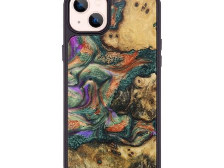 iPhone 14 Plus Wood+Resin Phone Case - Cassidy (Mosaic, 675862) Discount