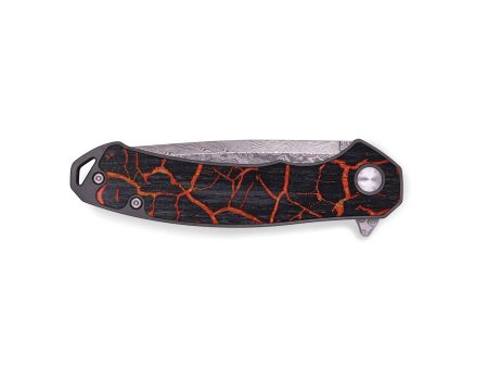 EDC Wood+Resin Pocket Knife - Declan (Lava, 672058) Supply