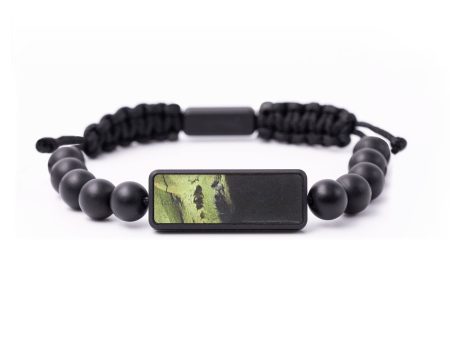 Onyx Bead Wood+Resin Bracelet - Devonte (Pure Black, 675550) Online now