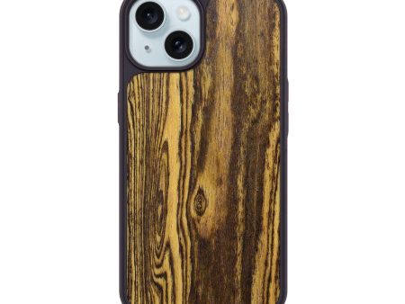 iPhone 15 Wood+Resin Phone Case - Ben (Wood Burl, 674324) Discount