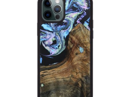 iPhone 12 Pro Max Wood+Resin Phone Case - Antonio (Aurora, 673686) Supply