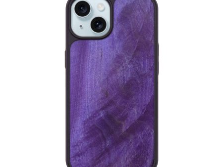 iPhone 15 Wood+Resin Phone Case - Kimora (Wood Burl, 675816) Online Sale