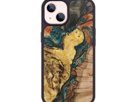 iPhone 14 Wood+Resin Phone Case - Adele (Mosaic, 675874) Sale