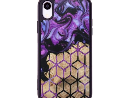 iPhone Xr Wood+Resin Phone Case - Alaina (Pattern, 672119) Hot on Sale