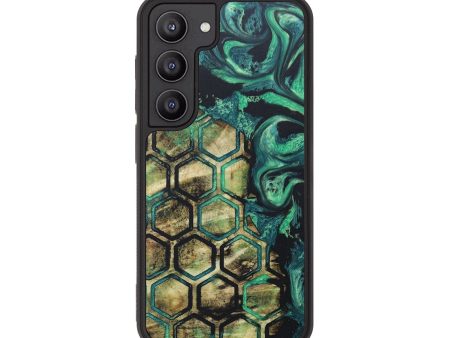 Galaxy S23 Wood+Resin Phone Case - Charlotte (Pattern, 672809) Discount