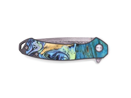 EDC Wood+Resin Pocket Knife - Axel (Aurora, 672054) Hot on Sale