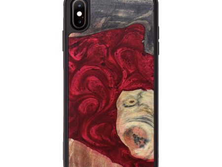 iPhone Xs Max Wood+Resin Phone Case - Ana (Mosaic, 672193) Supply