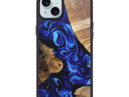 iPhone 15 Plus Wood+Resin Phone Case - Allie (Mosaic, 675852) on Sale