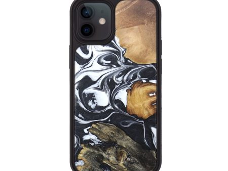 iPhone 12 Wood+Resin Phone Case - Alaina (Mosaic, 673367) Online now