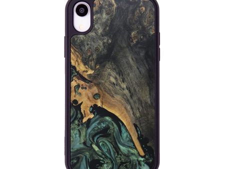 iPhone Xr Wood+Resin Phone Case - Flora (Green, 674291) Online