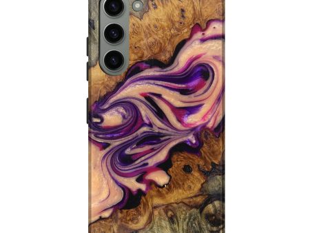 Galaxy S23 Plus Wood+Resin Live Edge Phone Case - Kailey (Purple, 674575) on Sale