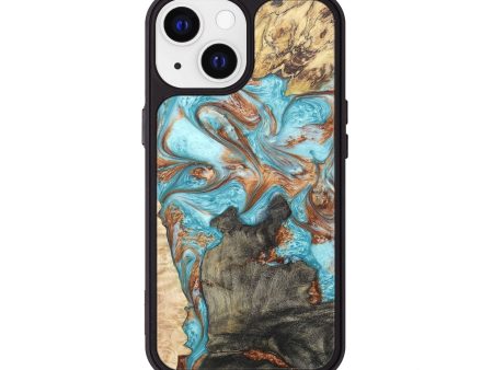 iPhone 13 Wood+Resin Phone Case - Anderson (Mosaic, 673375) on Sale