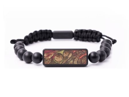 Onyx Bead Wood+Resin Bracelet - Melody (Pattern, 675403) Supply