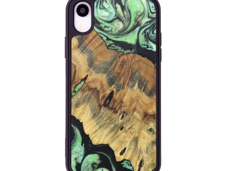 iPhone Xr Wood+Resin Phone Case - Alma (Green, 677136) Online Hot Sale