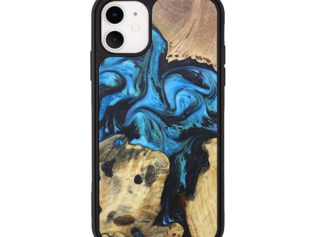 iPhone 11 Wood+Resin Phone Case - Amaya (Mosaic, 673368) Fashion