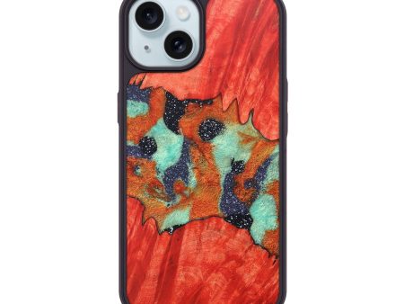 iPhone 15 Wood+Resin Phone Case - Genesis (Cosmos, 674430) Supply