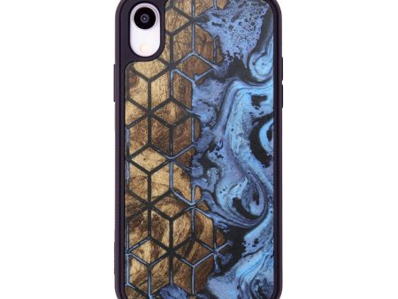 iPhone Xr Wood+Resin Phone Case - Margot (Pattern, 674118) Sale