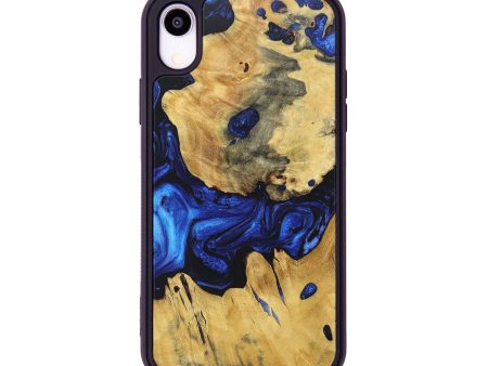 iPhone Xr Wood+Resin Phone Case - Gage (Blue, 675116) Sale