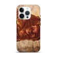 iPhone 15 Pro Wood+Resin Live Edge Phone Case - Alan (Red, 672307) Fashion