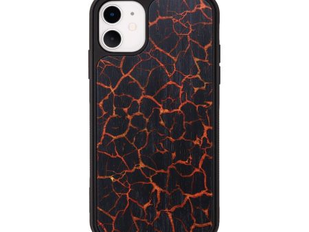 iPhone 11 Wood+Resin Phone Case - Cheyenne (Lava, 673554) For Discount