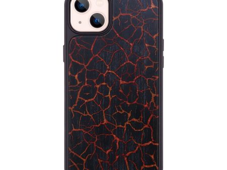 iPhone 14 Plus Wood+Resin Phone Case - Emersyn (Lava, 673488) For Sale