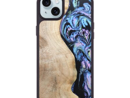 iPhone 15 Plus Wood+Resin Phone Case - Charlie (Aurora, 673683) Online Sale