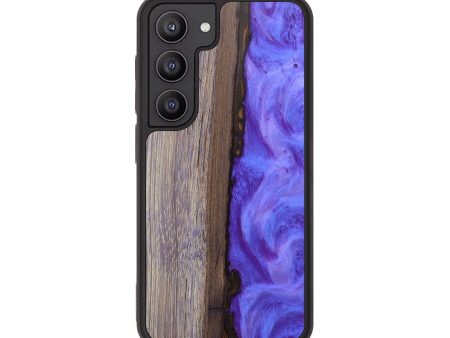 Galaxy S23 Wood+Resin Phone Case - Aliyah (Purple, 677219) Online Sale