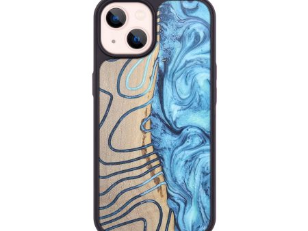 iPhone 14 Wood+Resin Phone Case - Brooks (Pattern, 674149) For Cheap